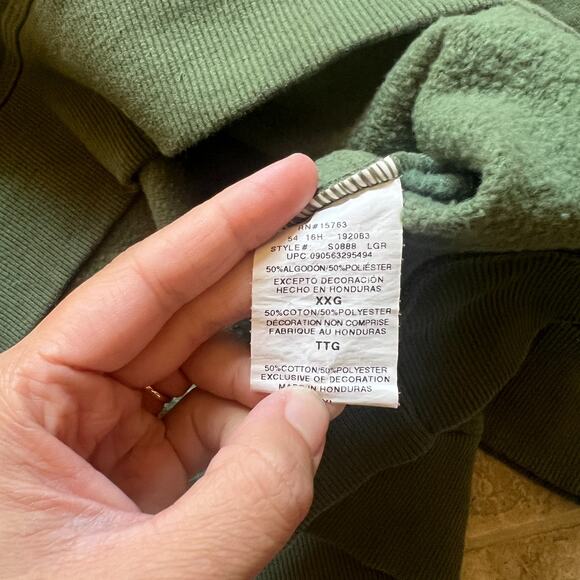 Vintage Y2K Champion Mens Sweatshirt 2XL Green Classic Sporty Preppy Minimalist - Picture 3 of 7